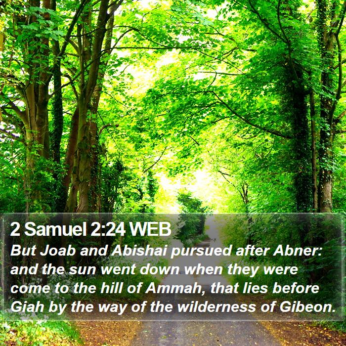 2 Samuel 2:24 WEB Bible Study