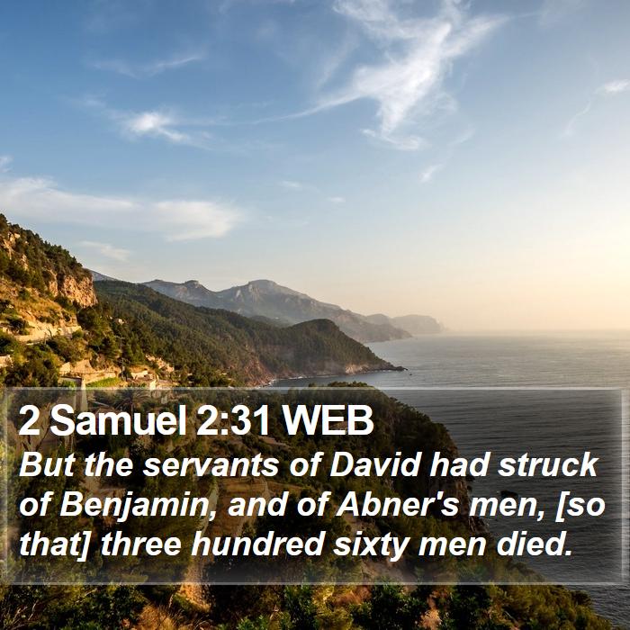 2 Samuel 2:31 WEB Bible Study