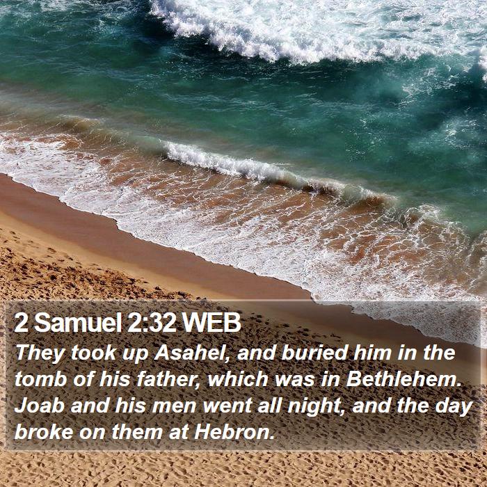 2 Samuel 2:32 WEB Bible Study