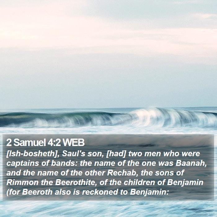 2 Samuel 4:2 WEB Bible Study