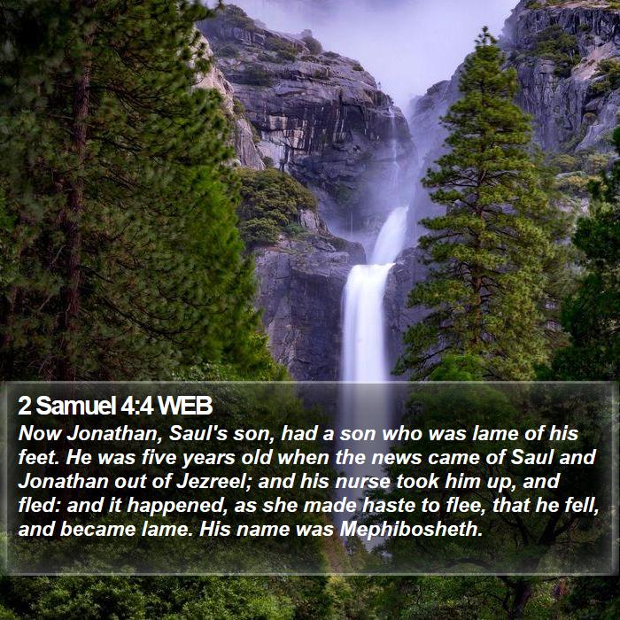 2 Samuel 4:4 WEB Bible Study