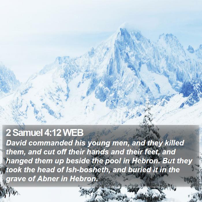 2 Samuel 4:12 WEB Bible Study