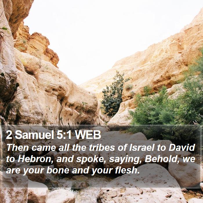 2 Samuel 5:1 WEB Bible Study