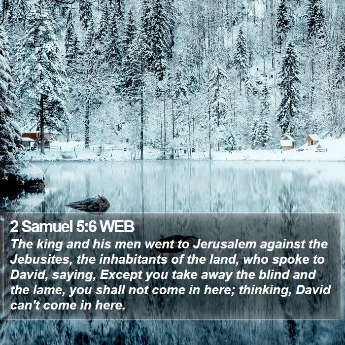 2 Samuel 5:6 WEB Bible Study