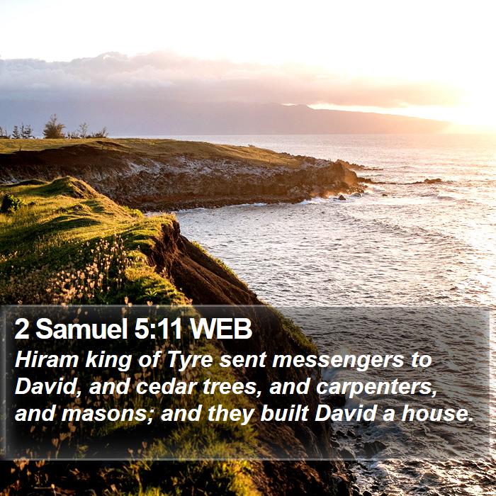 2 Samuel 5:11 WEB Bible Study