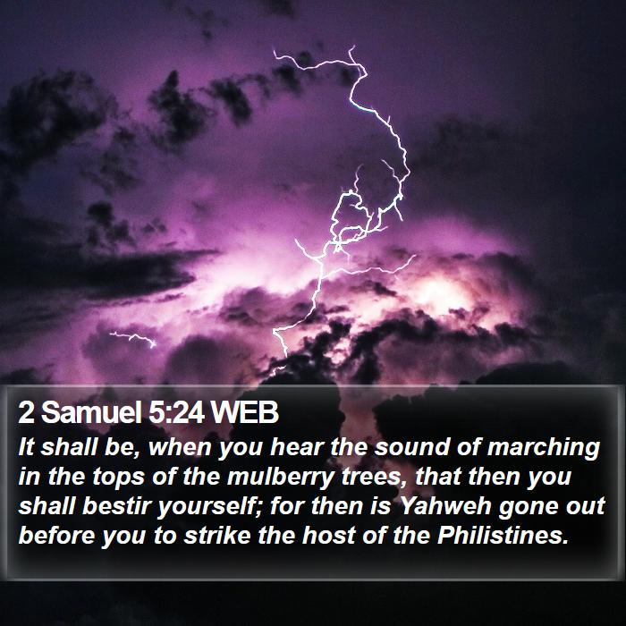 2 Samuel 5:24 WEB Bible Study