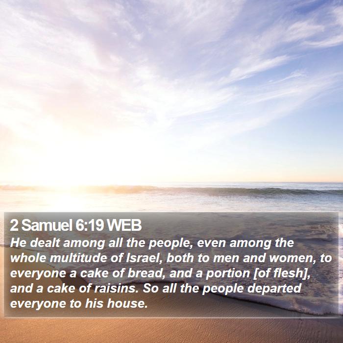 2 Samuel 6:19 WEB Bible Study