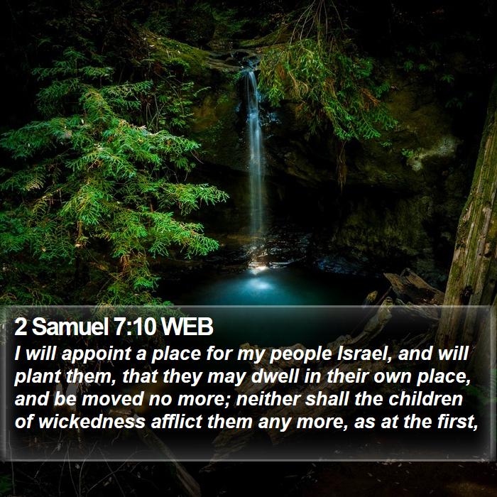 2 Samuel 7:10 WEB Bible Study