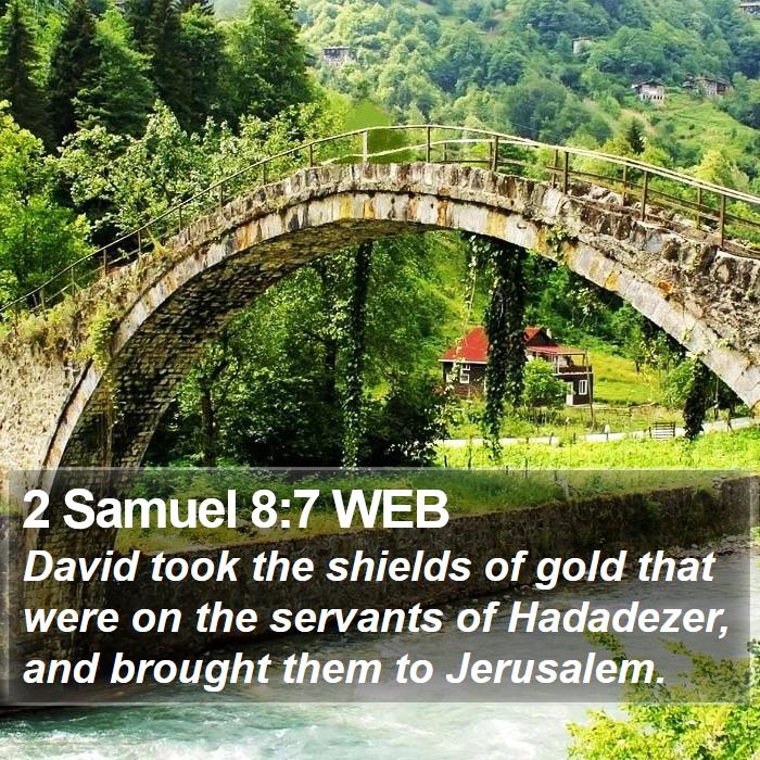 2 Samuel 8:7 WEB Bible Study