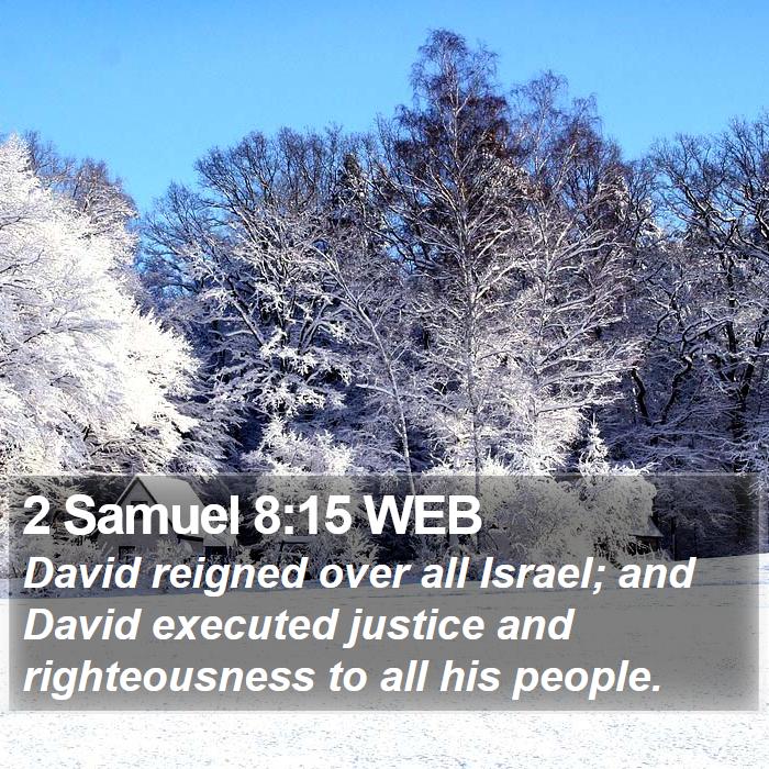 2 Samuel 8:15 WEB Bible Study