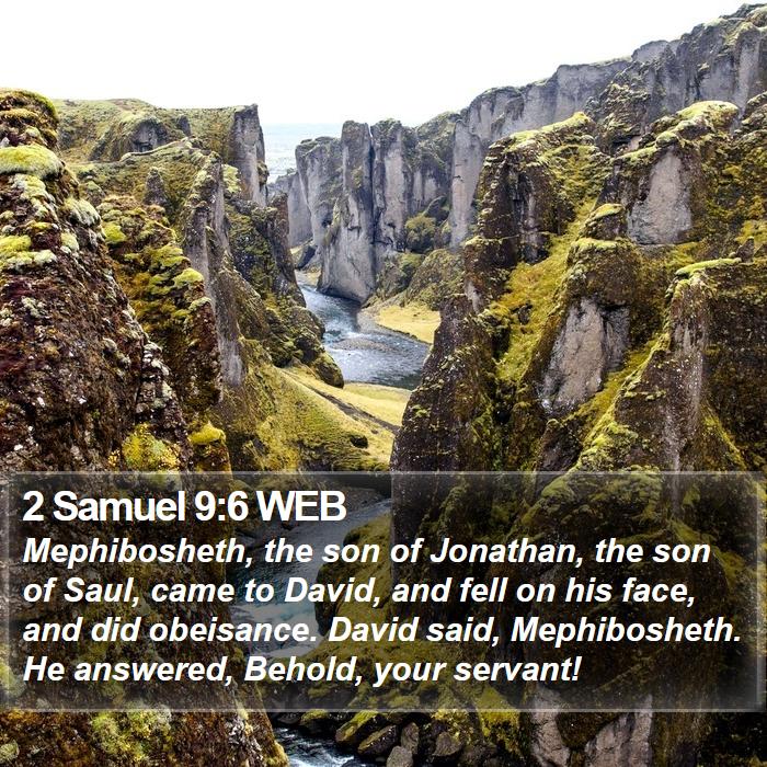 2 Samuel 9:6 WEB Bible Study