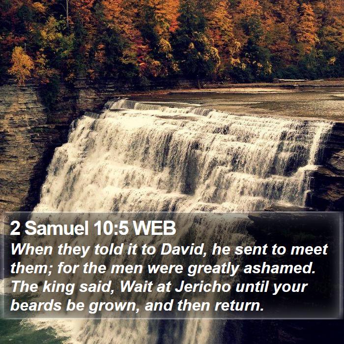 2 Samuel 10:5 WEB Bible Study