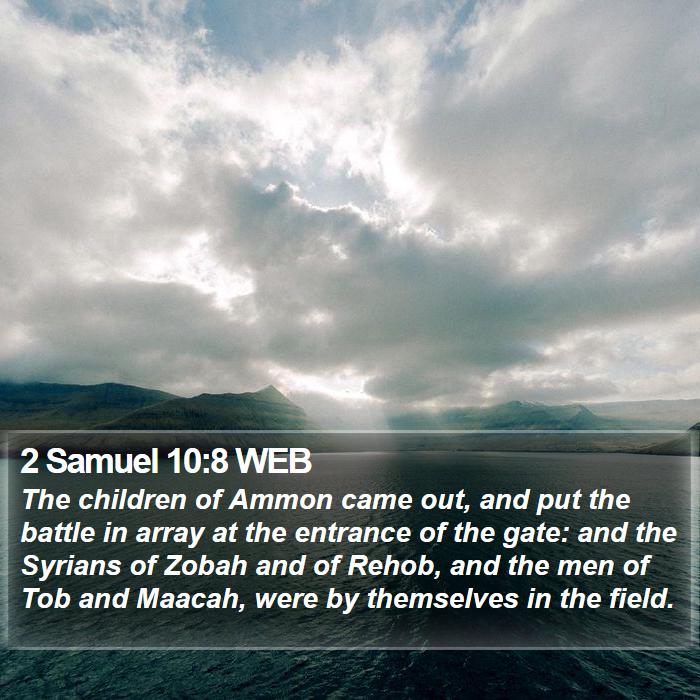 2 Samuel 10:8 WEB Bible Study