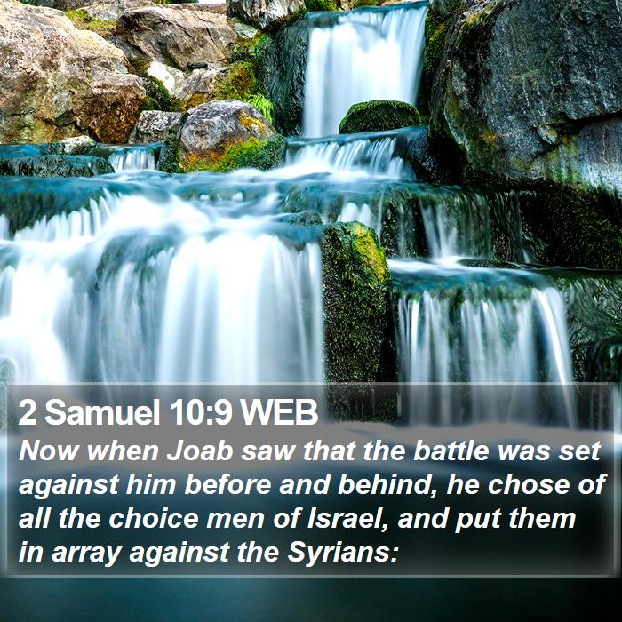 2 Samuel 10:9 WEB Bible Study