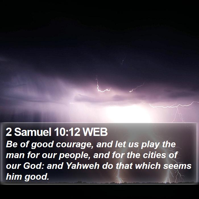 2 Samuel 10:12 WEB Bible Study