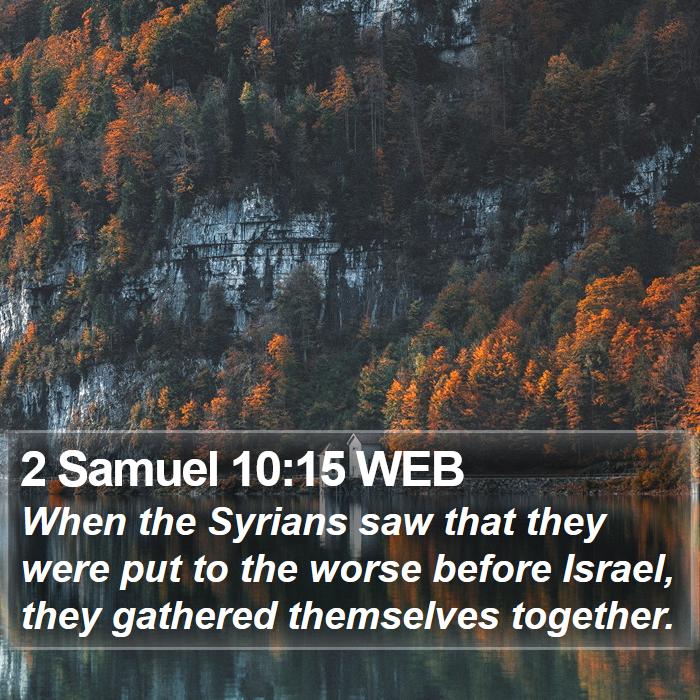 2 Samuel 10:15 WEB Bible Study