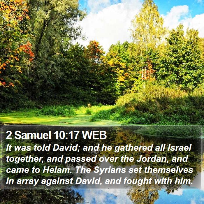 2 Samuel 10:17 WEB Bible Study