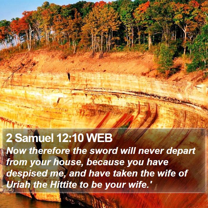 2 Samuel 12:10 WEB Bible Study