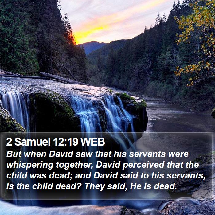 2 Samuel 12:19 WEB Bible Study