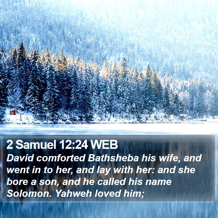 2 Samuel 12:24 WEB Bible Study