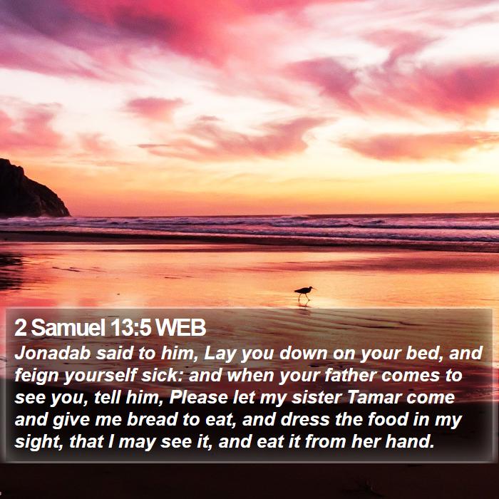 2 Samuel 13:5 WEB Bible Study