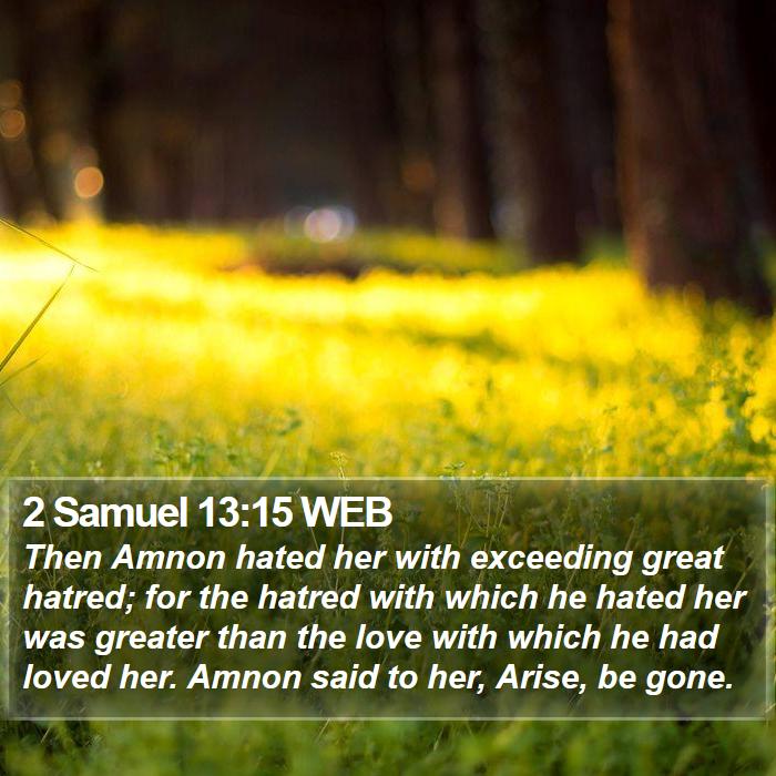 2 Samuel 13:15 WEB Bible Study