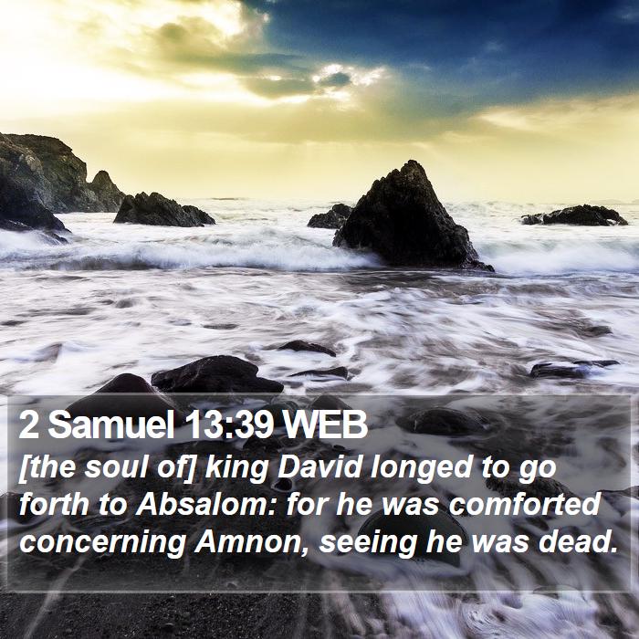 2 Samuel 13:39 WEB Bible Study