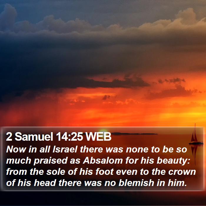 2 Samuel 14:25 WEB Bible Study