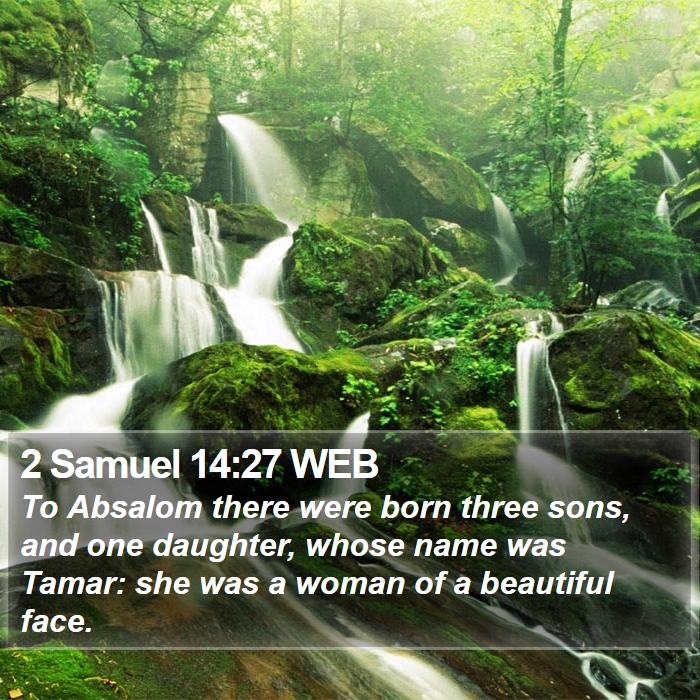 2 Samuel 14:27 WEB Bible Study