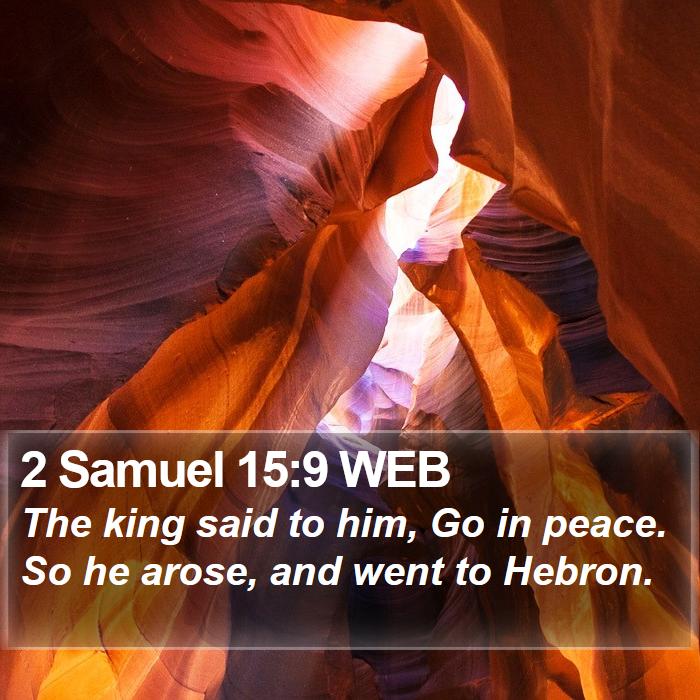 2 Samuel 15:9 WEB Bible Study