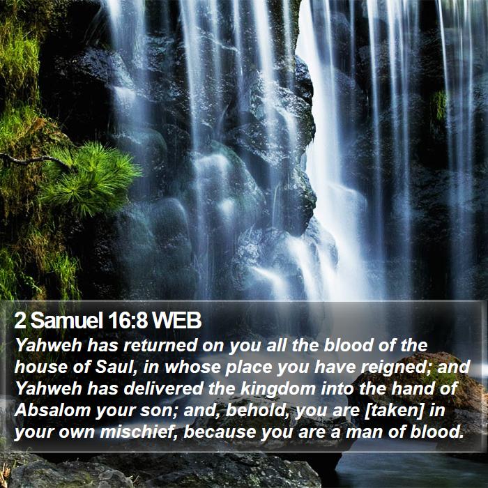 2 Samuel 16:8 WEB Bible Study