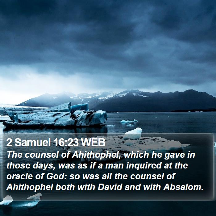 2 Samuel 16:23 WEB Bible Study