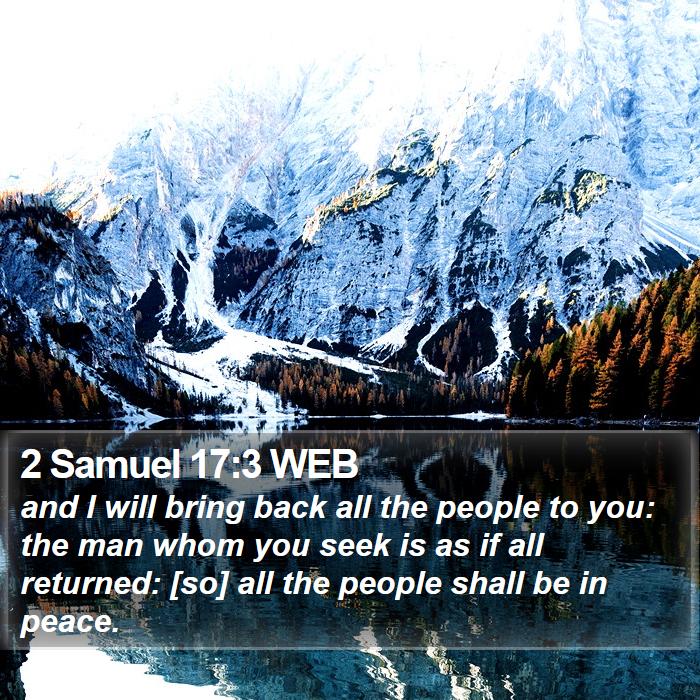 2 Samuel 17:3 WEB Bible Study