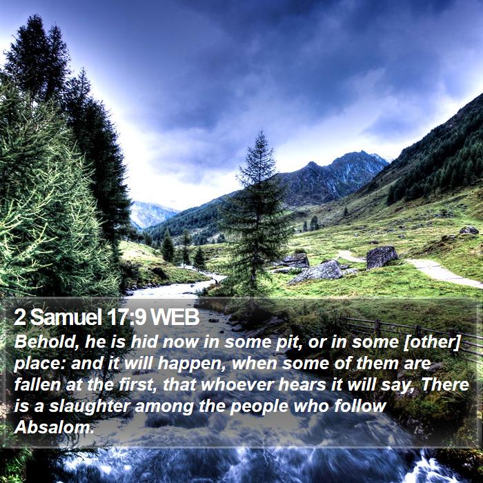 2 Samuel 17:9 WEB Bible Study