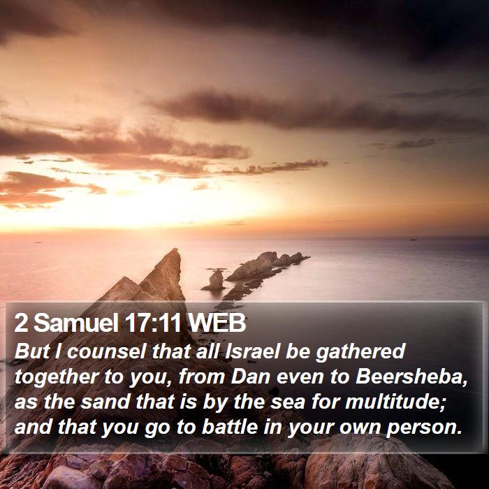 2 Samuel 17:11 WEB Bible Study