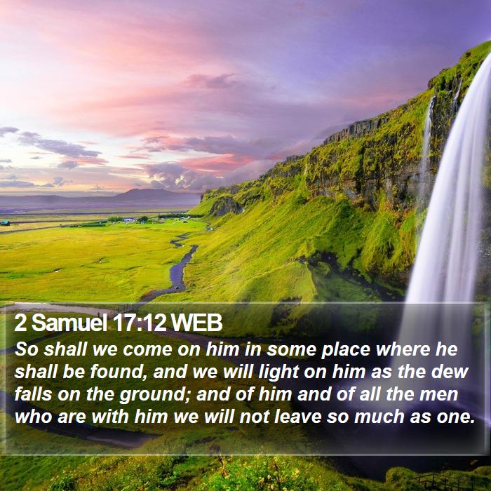 2 Samuel 17:12 WEB Bible Study