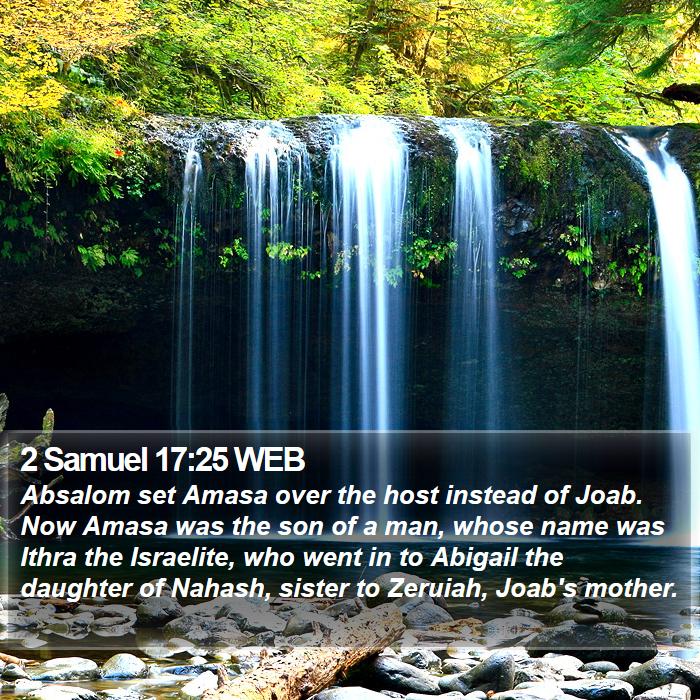 2 Samuel 17:25 WEB Bible Study