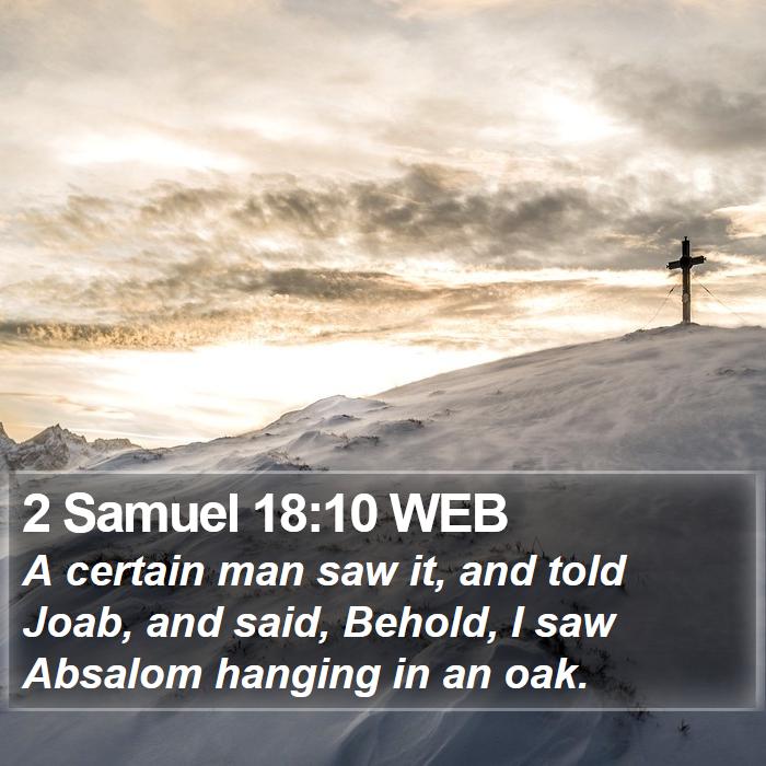 2 Samuel 18:10 WEB Bible Study