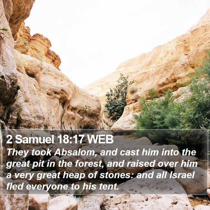 2 Samuel 18:17 WEB Bible Study