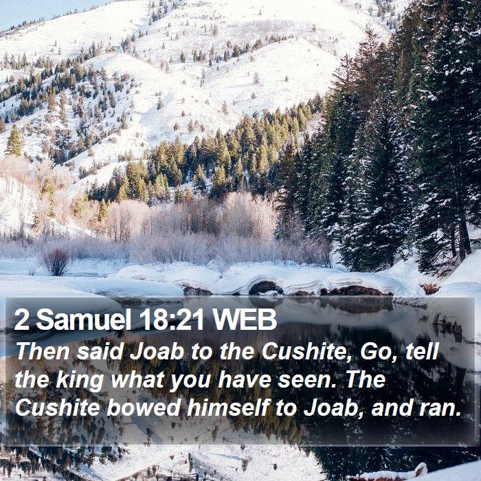 2 Samuel 18:21 WEB Bible Study