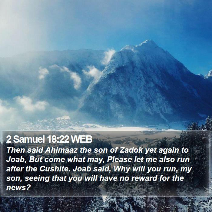 2 Samuel 18:22 WEB Bible Study