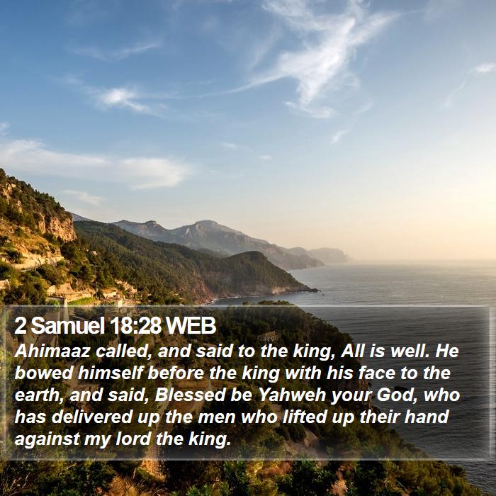 2 Samuel 18:28 WEB Bible Study