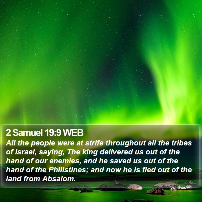 2 Samuel 19:9 WEB Bible Study