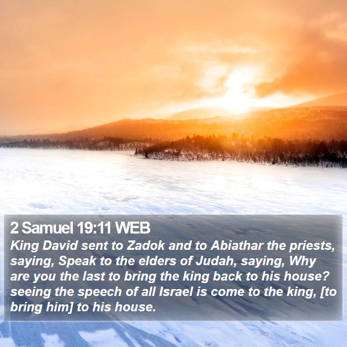 2 Samuel 19:11 WEB Bible Study