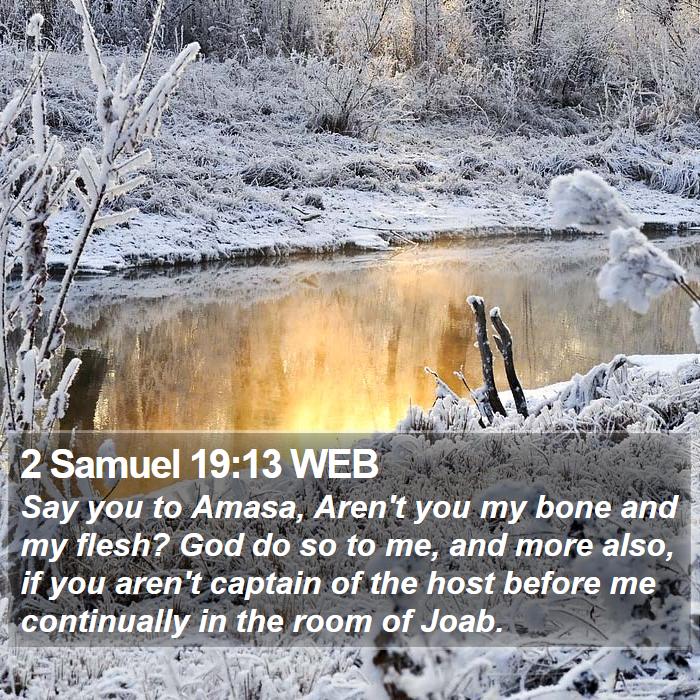 2 Samuel 19:13 WEB Bible Study