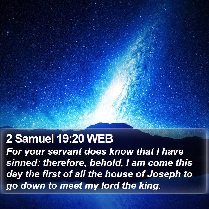 2 Samuel 19:20 WEB Bible Study