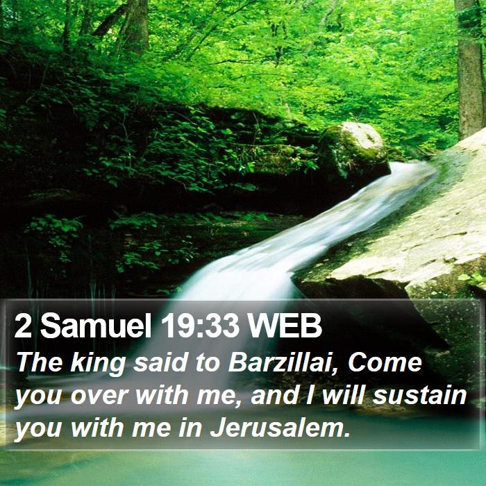 2 Samuel 19:33 WEB Bible Study