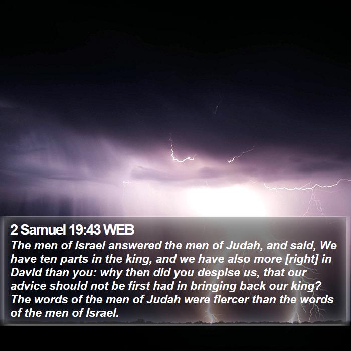 2 Samuel 19:43 WEB Bible Study