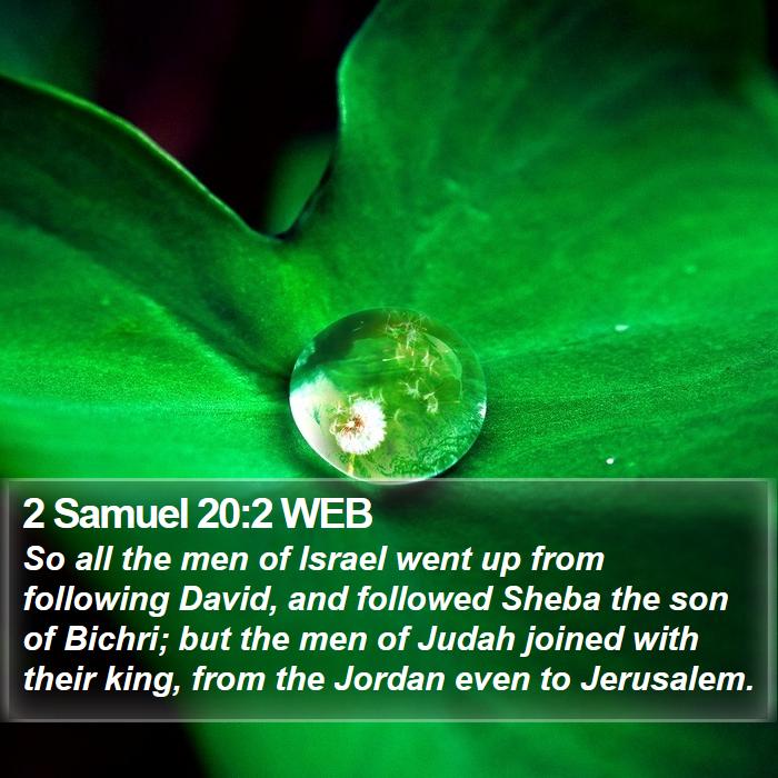 2 Samuel 20:2 WEB Bible Study