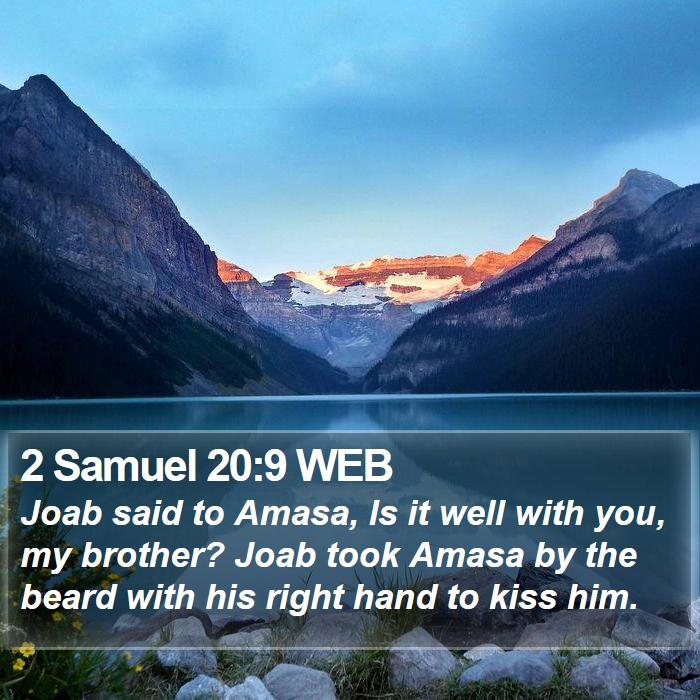 2 Samuel 20:9 WEB Bible Study